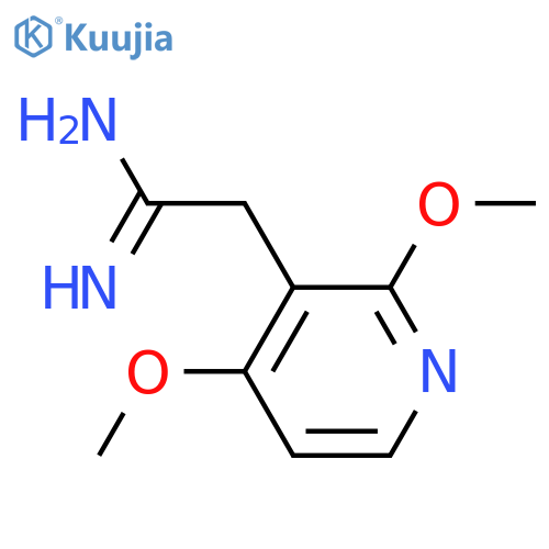 2-(2,4-dimethoxypyridin-3-yl)ethanimidamide structure