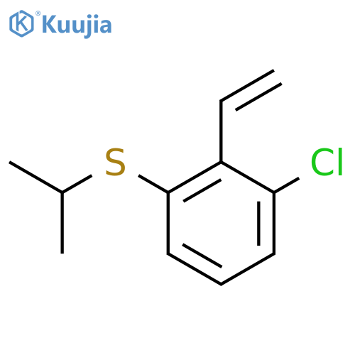1-chloro-2-ethenyl-3-(propan-2-ylsulfanyl)benzene structure