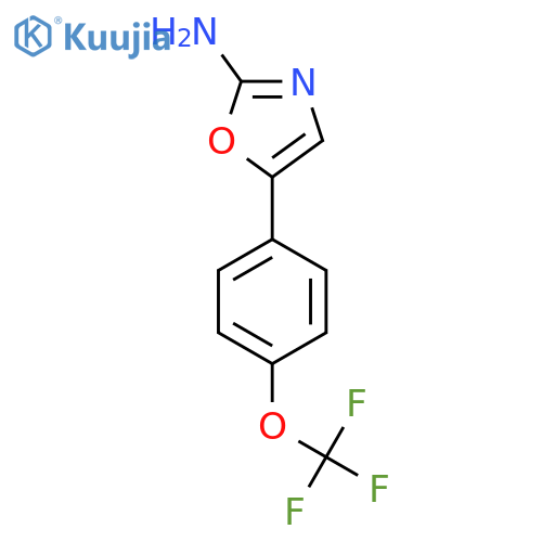 5-4-(trifluoromethoxy)phenyl-1,3-oxazol-2-amine structure