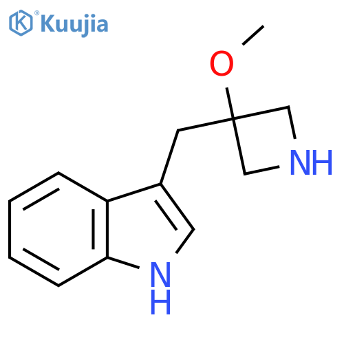 3-(3-methoxyazetidin-3-yl)methyl-1H-indole structure