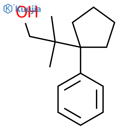 2-methyl-2-(1-phenylcyclopentyl)propan-1-ol structure