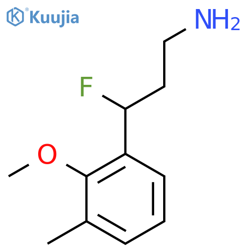 3-fluoro-3-(2-methoxy-3-methylphenyl)propan-1-amine structure