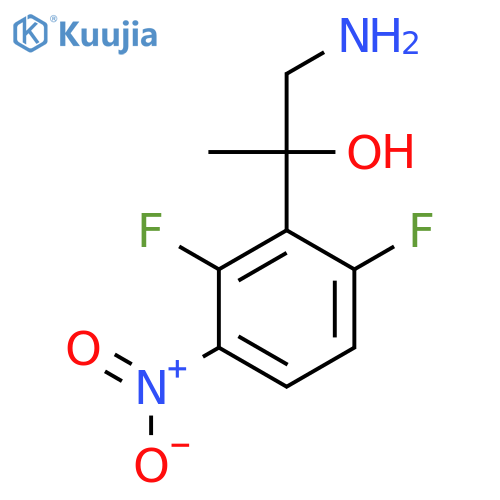 1-amino-2-(2,6-difluoro-3-nitrophenyl)propan-2-ol structure