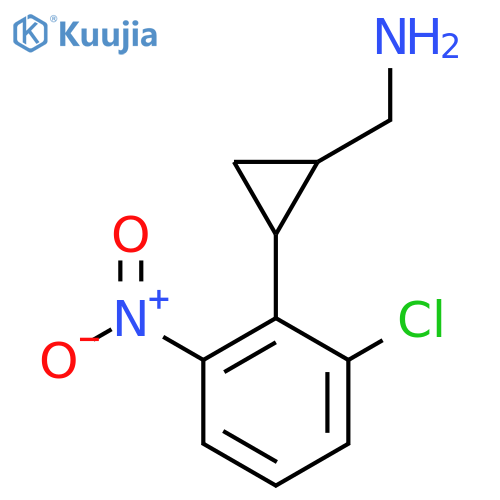 2-(2-chloro-6-nitrophenyl)cyclopropylmethanamine structure