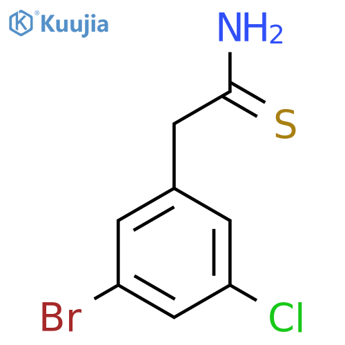 2-(3-bromo-5-chlorophenyl)ethanethioamide structure