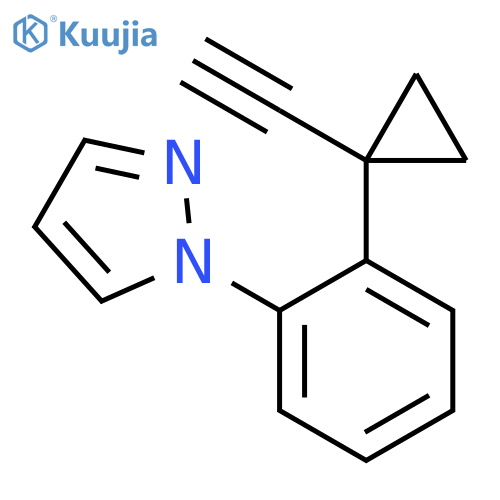 1-2-(1-ethynylcyclopropyl)phenyl-1H-pyrazole structure