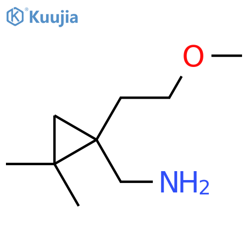 1-(2-methoxyethyl)-2,2-dimethylcyclopropylmethanamine structure