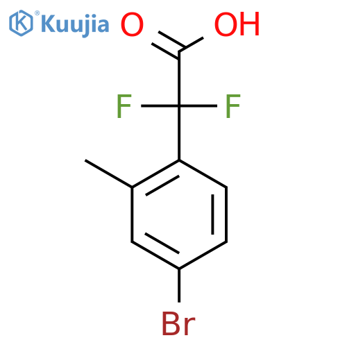 2-(4-bromo-2-methylphenyl)-2,2-difluoroacetic acid structure