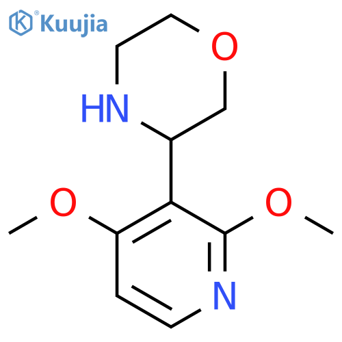 3-(2,4-dimethoxypyridin-3-yl)morpholine structure