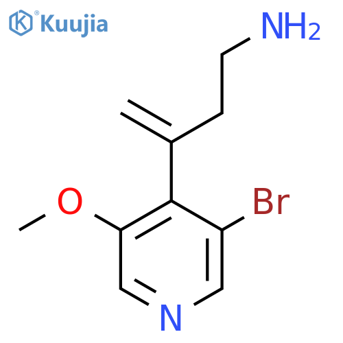 3-(3-bromo-5-methoxypyridin-4-yl)but-3-en-1-amine structure