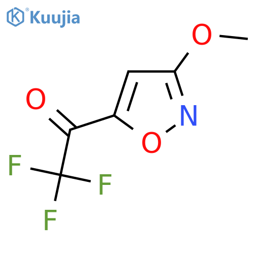 2,2,2-trifluoro-1-(3-methoxy-1,2-oxazol-5-yl)ethan-1-one structure
