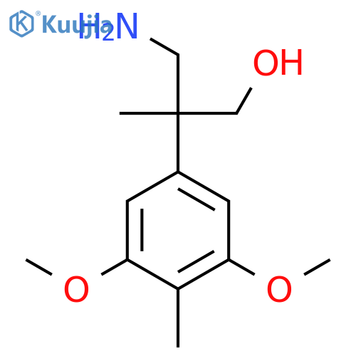 3-amino-2-(3,5-dimethoxy-4-methylphenyl)-2-methylpropan-1-ol structure