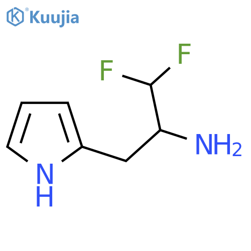 1,1-difluoro-3-(1H-pyrrol-2-yl)propan-2-amine structure