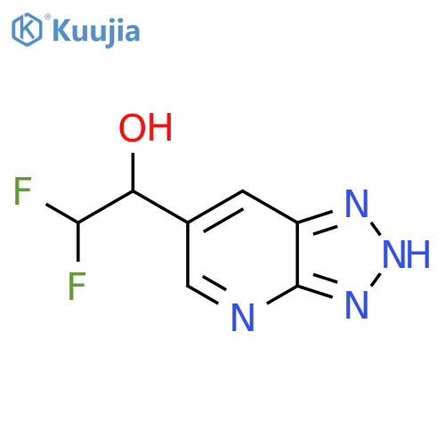 2,2-difluoro-1-{3H-1,2,3triazolo4,5-bpyridin-6-yl}ethan-1-ol structure