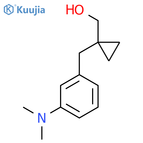 (1-{3-(dimethylamino)phenylmethyl}cyclopropyl)methanol structure