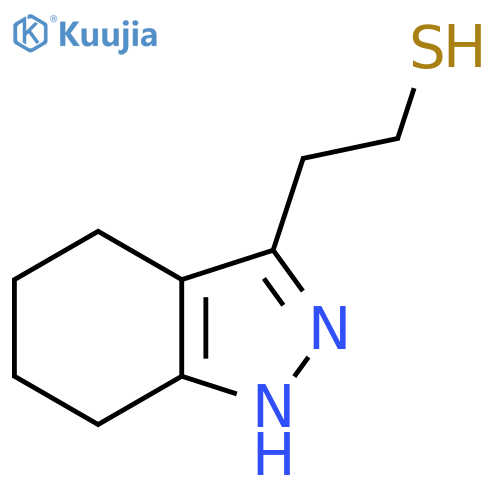 2-(4,5,6,7-tetrahydro-1H-indazol-3-yl)ethane-1-thiol structure