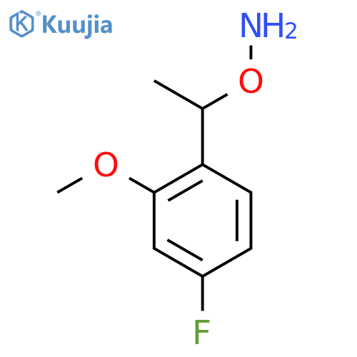 O-1-(4-fluoro-2-methoxyphenyl)ethylhydroxylamine structure