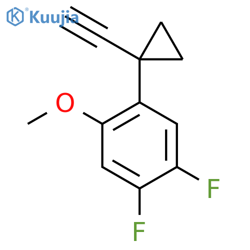 1-(1-ethynylcyclopropyl)-4,5-difluoro-2-methoxybenzene structure