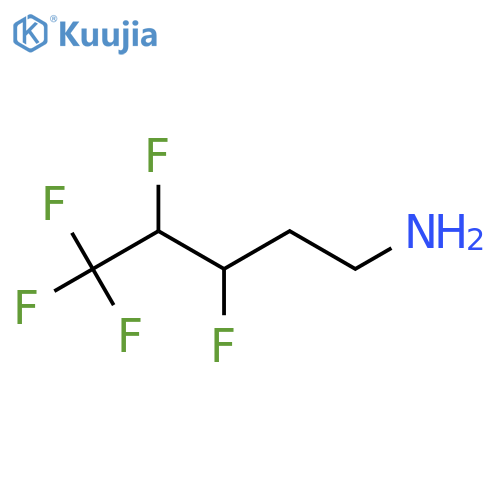 3,4,5,5,5-pentafluoropentan-1-amine structure