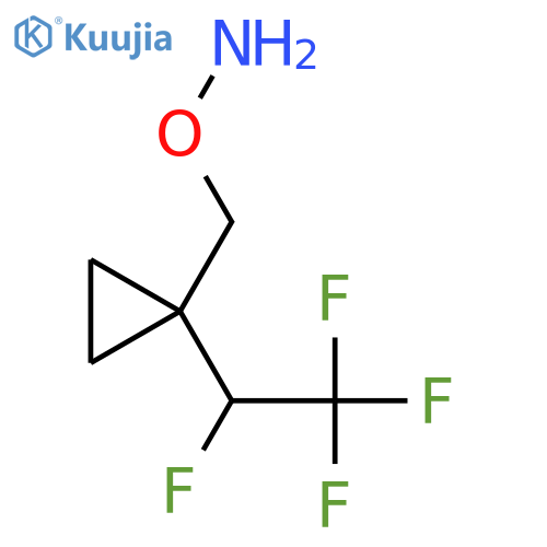 O-{1-(1,2,2,2-tetrafluoroethyl)cyclopropylmethyl}hydroxylamine structure