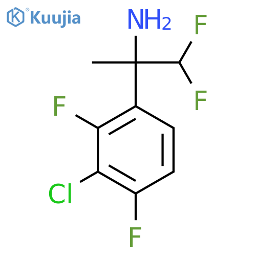 2-(3-chloro-2,4-difluorophenyl)-1,1-difluoropropan-2-amine structure