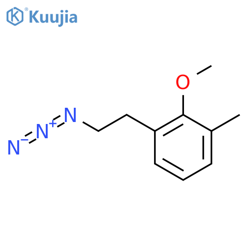 1-(2-azidoethyl)-2-methoxy-3-methylbenzene structure