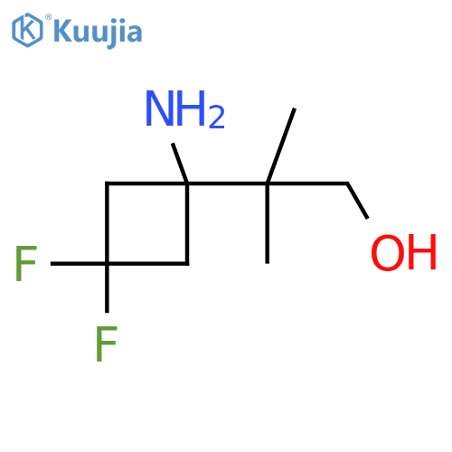 2-(1-amino-3,3-difluorocyclobutyl)-2-methylpropan-1-ol structure