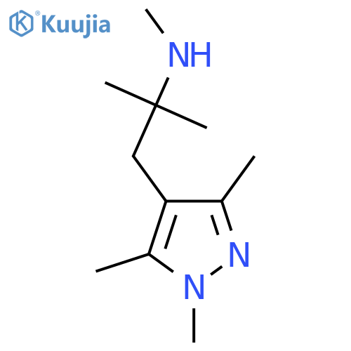 methyl2-methyl-1-(trimethyl-1H-pyrazol-4-yl)propan-2-ylamine structure