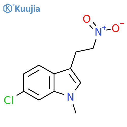 6-chloro-1-methyl-3-(2-nitroethyl)-1H-indole structure