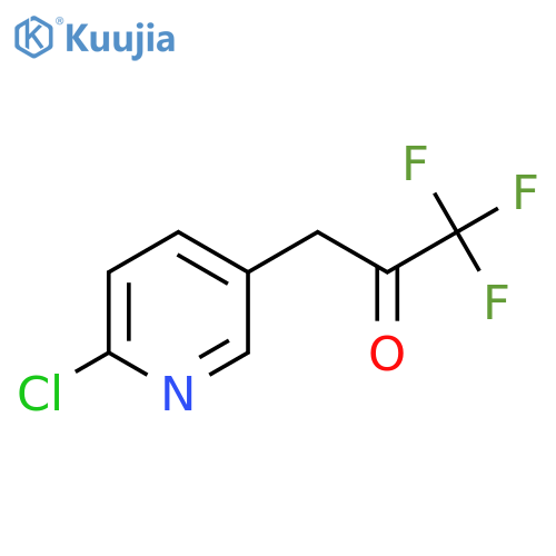 3-(6-chloropyridin-3-yl)-1,1,1-trifluoropropan-2-one structure