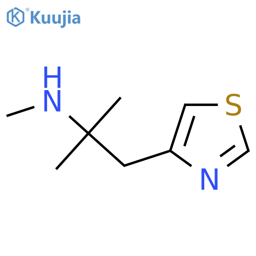 methyl2-methyl-1-(1,3-thiazol-4-yl)propan-2-ylamine structure