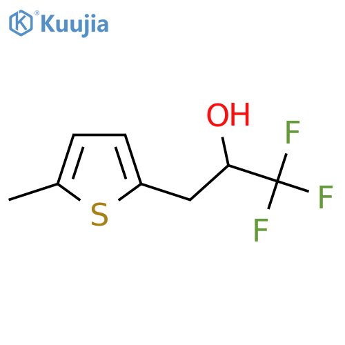 1,1,1-trifluoro-3-(5-methylthiophen-2-yl)propan-2-ol structure
