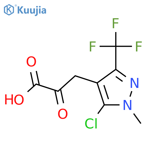 3-5-chloro-1-methyl-3-(trifluoromethyl)-1H-pyrazol-4-yl-2-oxopropanoic acid structure