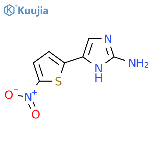 5-(5-nitrothiophen-2-yl)-1H-imidazol-2-amine structure