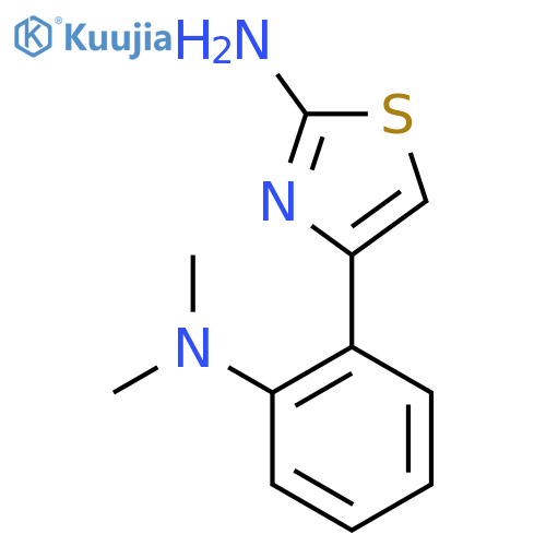 4-2-(dimethylamino)phenyl-1,3-thiazol-2-amine structure