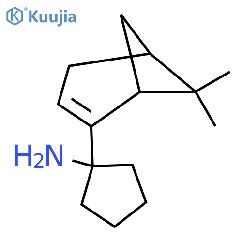 1-{6,6-dimethylbicyclo3.1.1hept-2-en-2-yl}cyclopentan-1-amine structure