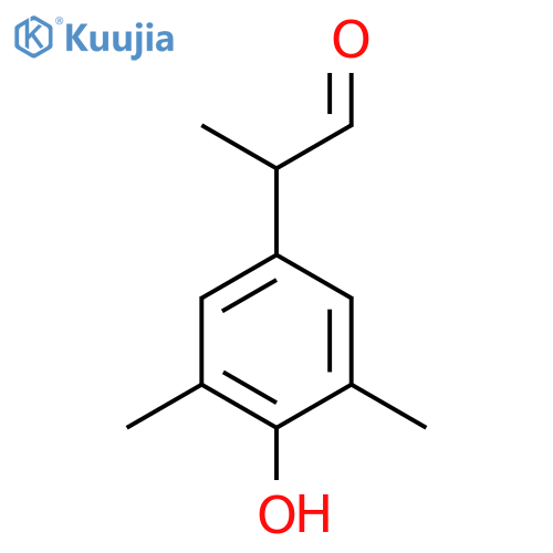 2-(4-hydroxy-3,5-dimethylphenyl)propanal structure
