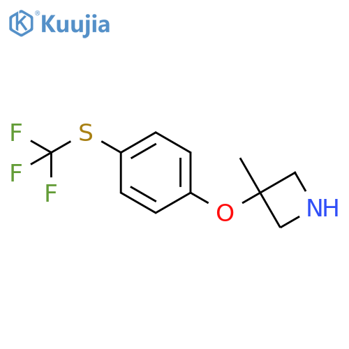 3-methyl-3-{4-(trifluoromethyl)sulfanylphenoxy}azetidine structure
