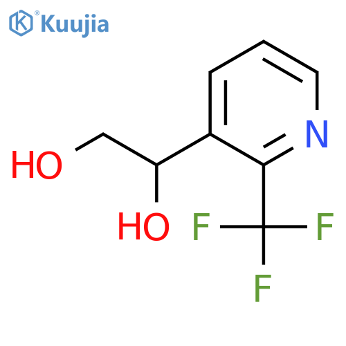 1-2-(trifluoromethyl)pyridin-3-ylethane-1,2-diol structure