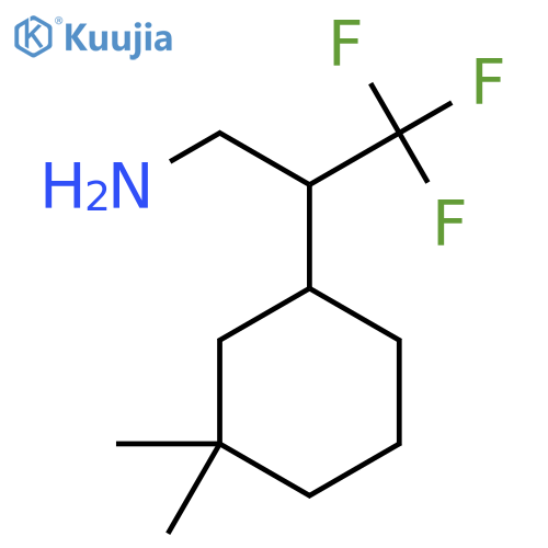 2-(3,3-dimethylcyclohexyl)-3,3,3-trifluoropropan-1-amine structure