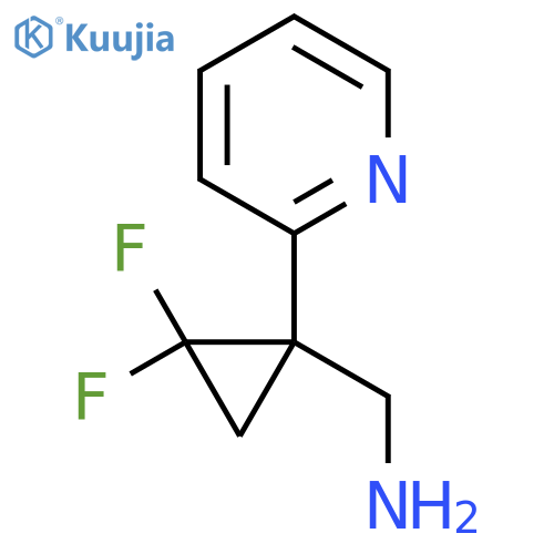 2,2-difluoro-1-(pyridin-2-yl)cyclopropylmethanamine structure