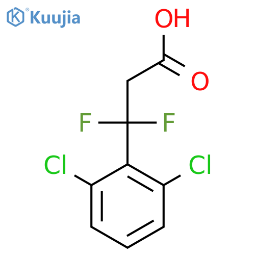 3-(2,6-dichlorophenyl)-3,3-difluoropropanoic acid structure