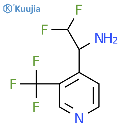 2,2-difluoro-1-3-(trifluoromethyl)pyridin-4-ylethan-1-amine structure