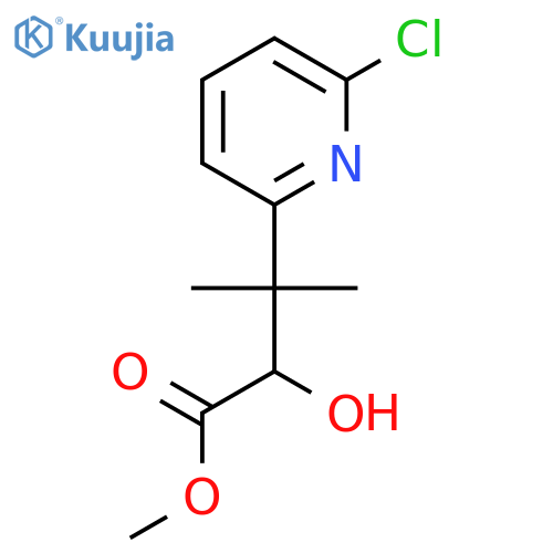 methyl 3-(6-chloropyridin-2-yl)-2-hydroxy-3-methylbutanoate structure