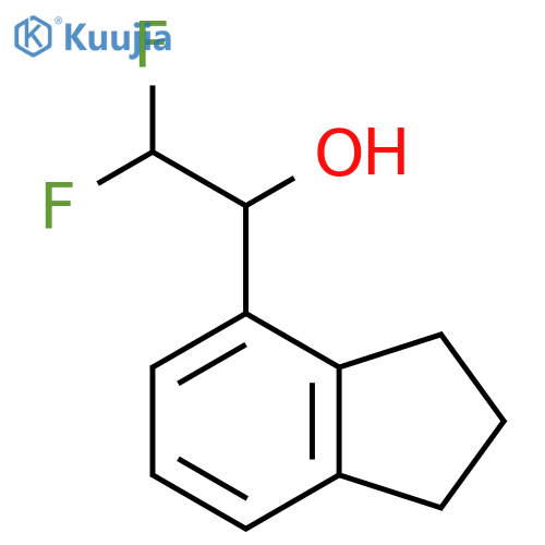 1-(2,3-dihydro-1H-inden-4-yl)-2,2-difluoroethan-1-ol structure