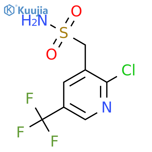 2-chloro-5-(trifluoromethyl)pyridin-3-ylmethanesulfonamide structure