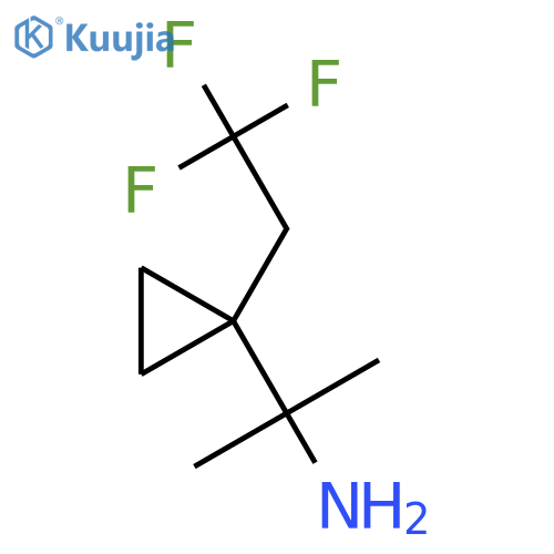 2-1-(2,2,2-trifluoroethyl)cyclopropylpropan-2-amine structure
