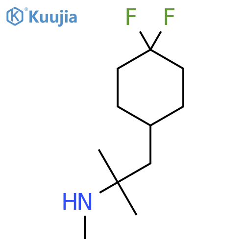 1-(4,4-difluorocyclohexyl)-2-methylpropan-2-yl(methyl)amine structure