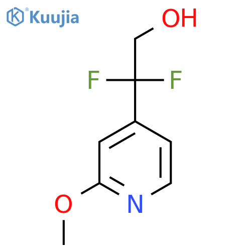 2,2-difluoro-2-(2-methoxypyridin-4-yl)ethan-1-ol structure