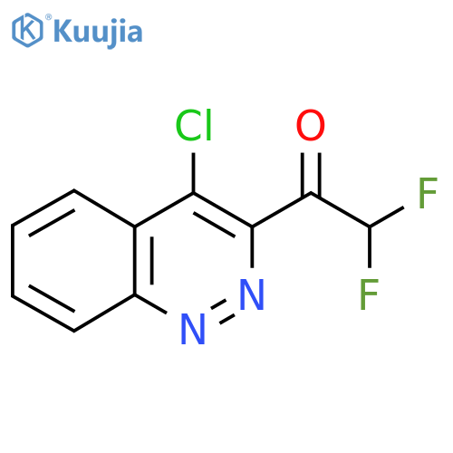 1-(4-Chlorocinnolin-3-yl)-2,2-difluoroethan-1-one structure